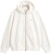 Sweatshirt GANT "Sweatjacke SHIELD ZIP HOODIE", Damen, Gr. S, wei&szlig; (ecru),