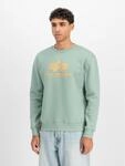 Sweatshirt ALPHA INDUSTRIES "Basic Sweater", Herren, Gr. S, gr&uuml;n (frost gr&uuml;n),