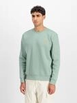 Sweatshirt ALPHA INDUSTRIES "Basic Sweater small Logo", Herren, Gr. S, gr&uuml;n...