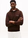 Hoodie TOMMY HILFIGER "BRAND LOVE SMALL HILFIGER", Herren, Gr. M, chocolate,