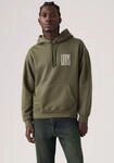 Kapuzensweatshirt LEVI'S "RELAXED GRAPHIC PO", Herren, Gr. M, gr&uuml;n (stretched),