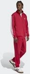 Trainingsanzug ADIDAS SPORTSWEAR "M 3S FL TT TS", Herren, Gr. L, rot (active maroon,