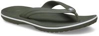 Zehentrenner CROCS "Crocband Flip", Damen, Gr. 43, dusty olive, Croslite&trade;,...