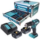 Makita Schlagbohrmaschine DHP 483 SFX9 18 V 40 Nm Brushless + Akku 3,0 Ah +