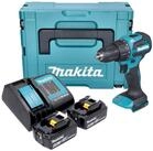 Makita Akku-Schlagbohrschrauber DHP 490 SGJ 18 V 65 Nm Brushless + 2x Akku 6,0Ah +