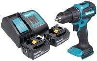 Makita Akku-Schlagbohrschrauber DHP 490 SG 18 V 65 Nm Brushless + 2x Akku 6,0 Ah +