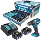 Makita Akku-Schlagbohrschrauber DHP 490 SFX9 18 V 65 Nm Brushless + Akku 3,0 Ah +