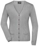 James & Nicholson Cardigan Klassische Damen Strickjacke Ladies' Cardigan JN667 mit
