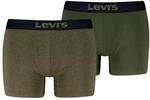Boxer LEVI'S, Herren, Gr. L, gr&uuml;n (khaki), Single Jersey, Obermaterial: 95%
