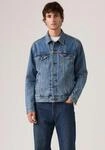 Jeansjacke LEVI'S "VINTAGE FIT TRUCKER JKT", Herren, Gr. M, blau (washed away t),
