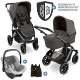 ABC Design Kombi-Kinderwagen Salsa 5 Air Set - Almond, 3in1 Kinderwagen Buggy mit