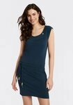 Ragwear Minikleid PENELOPE UNI O mit Kordelzug und Zierknopf