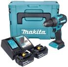 Makita Akku-Schrauber DDF 490 RMJ 18 V 65 Nm 1/2" + 2x Akku 4,0 Ah + Ladeger&auml;t...