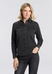 Jeansbluse LEVI'S "ESSENTIAL WESTERN", Damen, Gr. S (36), schwarz (bejewled western),