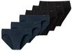Slip SCHIESSER "Slip 6er Pack", Herren, Gr. XL, schwarz (schwarz, blau),