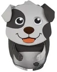 Affenzahn Kinderrucksack Kleiner Freund, mit personalisierbarer Ziehzunge grau
