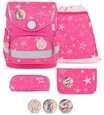 Belmil Schulranzen Schulranzen Set,Compact,Brustgurt,Magnetverschluss,Patches