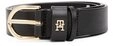 Tommy Hilfiger Lederg&uuml;rtel ESSENTIAL EFFORTLESS 2.5 cm breit GOLD Logoemblem,...