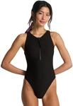 Badeanzug BILLABONG "Tanlines High Neck One-Piece", Damen, Gr. M, schwarz,