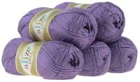 Alize 5 x 100g Strickgarn ALIZE DIVA - H&auml;kelgarn Sommerwolle H&auml;kelwolle, 350 m, 851