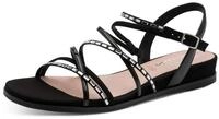Tamaris Keilsandalette, Riemchensandale, Sommerschuh mit glitzernden Strasssteinchen