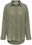 ONLY Hemdbluse ONLBRUXELLES V- LS LIN BL SHIRT PNT NOOS mit Leinen
