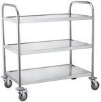 Neutral Servierwagen Servierwagen silber 84,5 x 52,5 x 94,0 cm