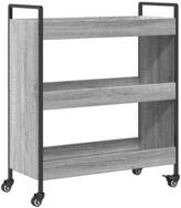 vidaXL K&uuml;chenwagen K&uuml;chenwagen Grau Sonoma 70x30x82 cm Holzwerkstoff