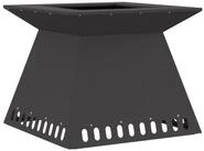 vidaXL Feuerkorb 60 x 60 x 50 cm Feuerschale Feuerstelle Schwarz 60x60x50 cm...