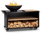 blumfeldt Feuerschale Savage 2.0 Wide Feuerschale Grillring 58 cm Bambus Stahl...