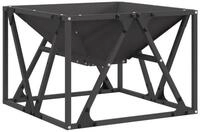 vidaXL Feuerkorb 50 x 50 x 35 cm Feuerschale Feuerstelle Quadrat Schwarz...