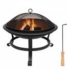 Grafner Feuerschale Feuerschale Funkenschutzgitter Feuerhaken Feuerkorb Lagerfeuer,