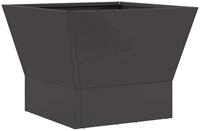 vidaXL Feuerstelle Feuerstelle Schwarz 40 x 40 x 35 cm Wetterfeststahl, (1-St)