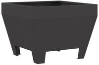 vidaXL Feuerkorb 50 x 50 x 38 cm Feuerschale Feuerstelle Quadrat Schwarz...