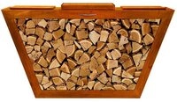 HOME DELUXE Feuerstelle Holzlege PAULO, (1-St), Made in Germany- Edelstahl...