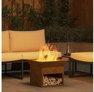 vidaXL Feuerkorb 50 x 50 x 40 cm Feuerplatz Rostig 50x50x40 cm...