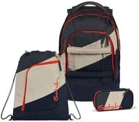 Satch Schulrucksack Pack Now or Never (3tlg, inkl. Schlamperbox und Sportbeutel)