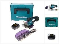 Makita Akku-Grasschere DUM 604 F1XJ 18 V mit Gras- und Strauchscherblatt + 1x...