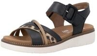 Remonte Sandale Sommerschuh, Sandalette mit Softfu&szlig;bett und Klettverschluss