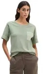 Marc O'Polo T-Shirt loose fit mit aufgesetzter Satin-Tasche gr&uuml;n XS (34)