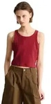 Marc O'Polo DENIM Tanktop slim cropped aus Stretch-Jersey rot XS (34)