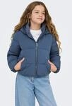 Steppjacke KIDS ONLY "KOGDOLLY SHORT PUFFER JACKET OTW", M&auml;dchen, Gr. 116, blau