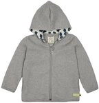 loud + proud Kapuzensweatjacke in Waffeloptik Bio Baumwolle, GOTS
