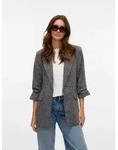 Vero Moda Longblazer VMFRIDA LS REGULAR BLAZER NOOS Materialmix, regular fit schwarz