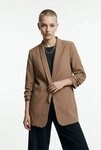 pieces Blusenblazer PCBOSELLA 3/4 BLAZER NOOS Materialmix, regular fit