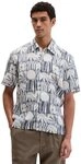 Marc O'Polo Kurzarmhemd Leinenhemd regular fit mit Allover-Print