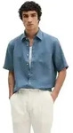 Marc O'Polo Kurzarmhemd aus reinem Leinen blau S