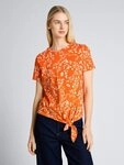 TOM TAILOR Denim T-Shirt T-Shirt T-Shirt mit Knotendetail