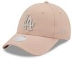 New Era Baseball Cap Los Angeles Dodgers MLB Metallic Logo Blush 9Forty Adjustable