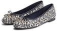 Ballerina TOMMY HILFIGER "TH CHARM JACQUARD BALLERINA", Damen, Gr. 38, blau